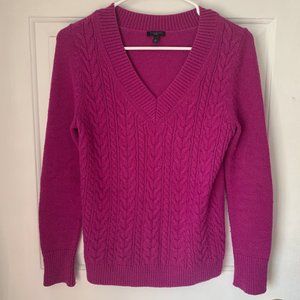Talbots Pink V-Neck Sweater- Size Small Petite